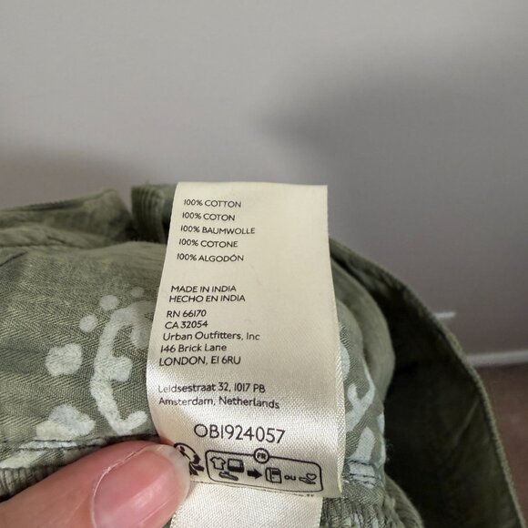 We the Free Corduroy Pants Size 26 Button Fly Pleated Straight Leg High Rise - Picture 10 of 10